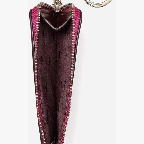 Kate Spade ♠️ Darcy Medium L-Zip Card Holder In Pink - Picture 4 of 5